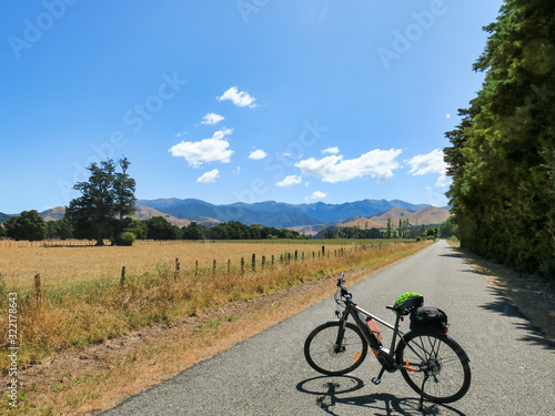 Lovely hot summer day cycling around the rural roads of the deserted Wairarapa countryside