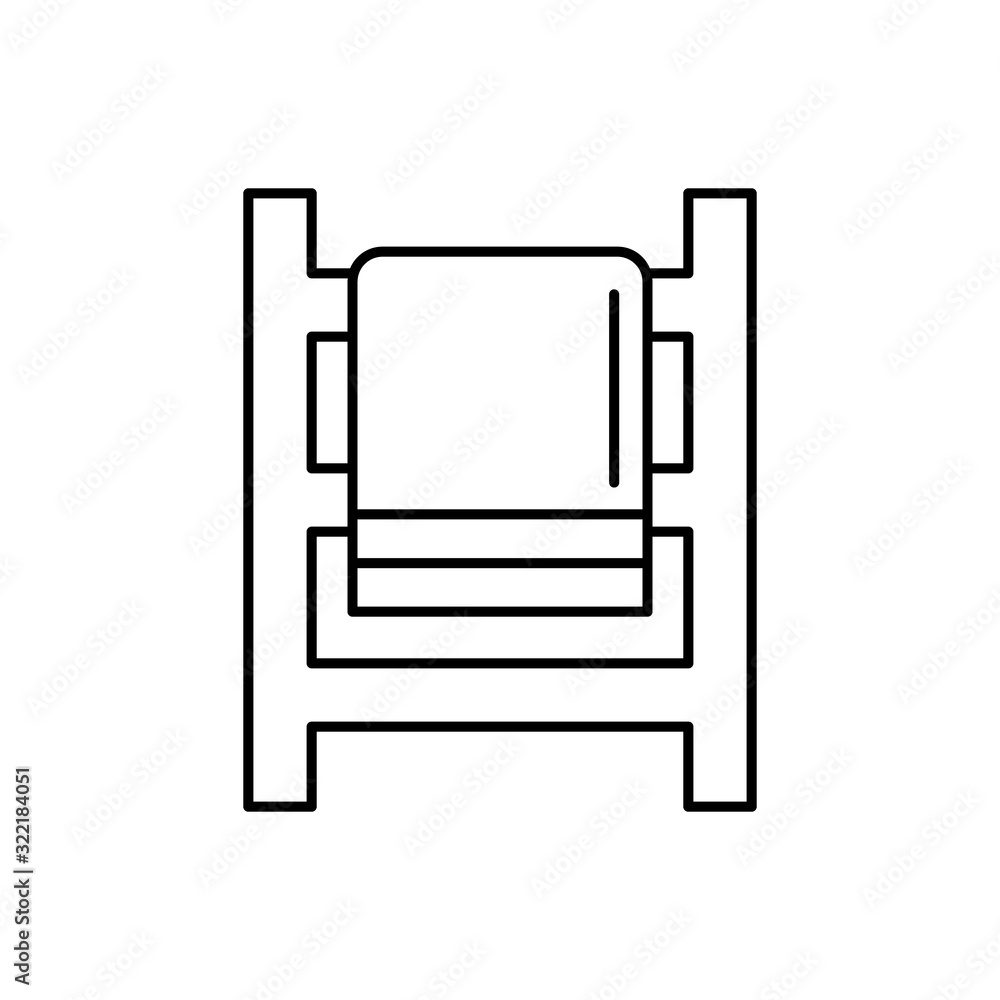 Towel, battery icon. Simple line, outline vector bathroom icons for ui and ux, website or mobile application Towel, battery icon. Simple line, outline vector bathroom icons for ui and ux, website or mobile application