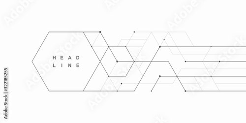 Abstract geometric technological background. Vector creative design.