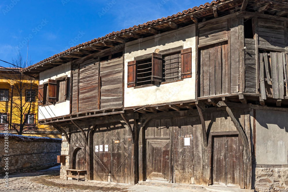 Old houses in historical town of Koprivshtitsa, Bulgaria