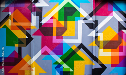 Valokuva Wynwood Wall Abstract Wall Painting - Miami, Florida