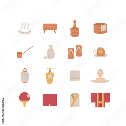 HOT SPRING ICON SET