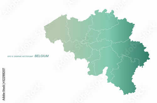 graphic vector of bulgium map. europe country map. eu map.