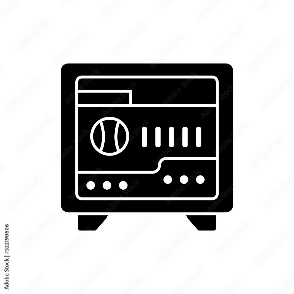 Bank, deposit, safe, safety, strongbox Glyph Icon. Vector isolated illustration Bank, deposit, safe, safety, strongbox Glyph Icon. Vector isolated illustration