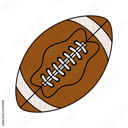 american football sport balloon icon