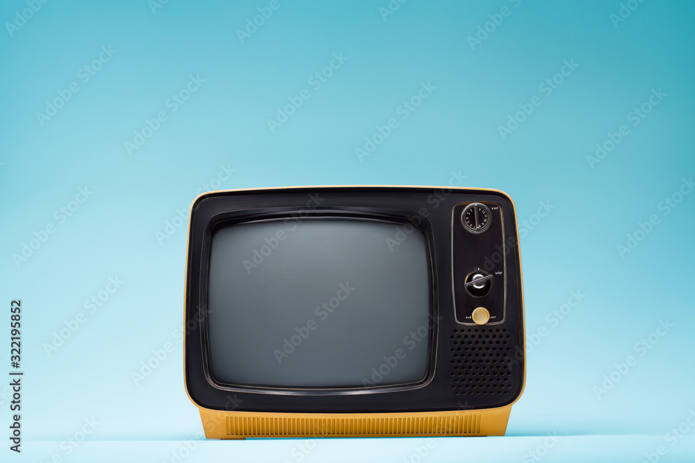 Retro classic old vintage tv - obrazy, fototapety, plakaty 