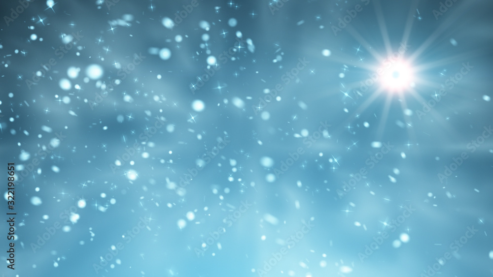 Falling white and gold snowflakes on night sky with snowstorm in winter. Falling snow background concept. Falling white and gold snowflakes on night sky with snowstorm in winter. Falling snow background concept.
