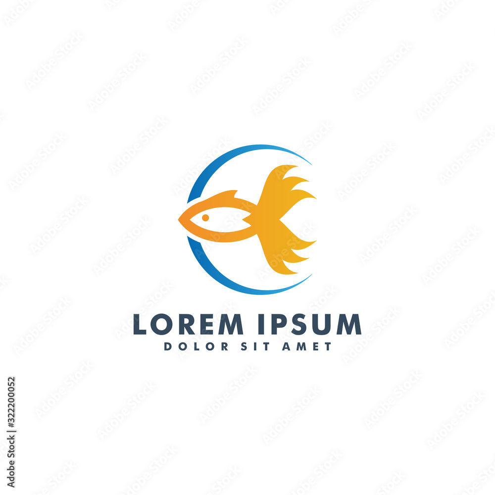 Fish logo design vector illustration Fish logo design vector illustration