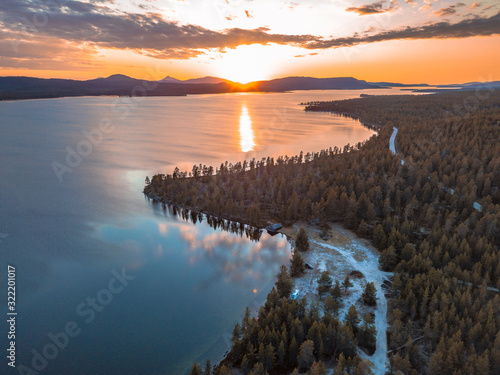 Wallpaper Mural Sonnenuntergang am See Torontodigital.ca