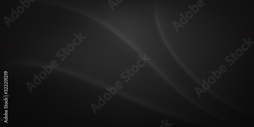 Abstract background with wavy surface in black and gray colors