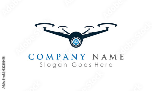 drone camera logo vector