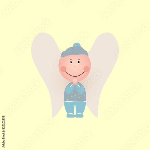 Baby Angel Boy Pray Fun