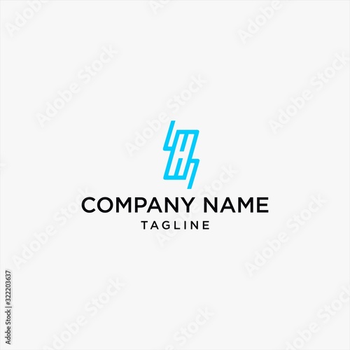 letter H logo monogram vector design is perfect for initial business and personal logo