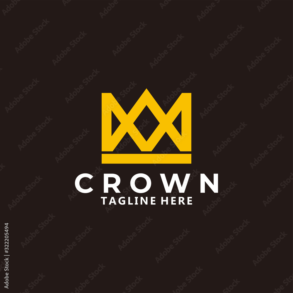 crown logo icon vector isolated crown logo icon vector isolated