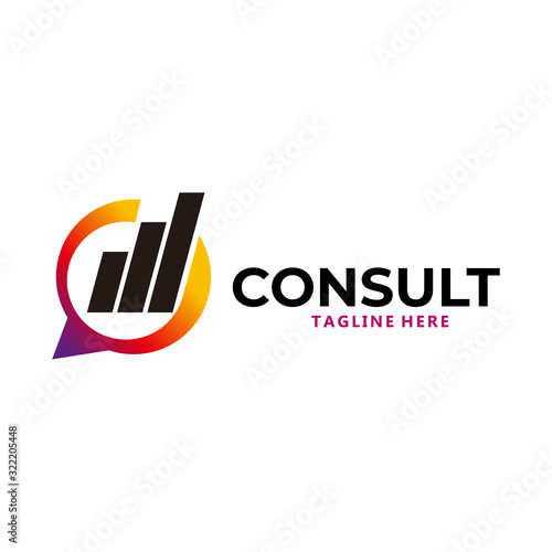 consulting logo icon vector isolated