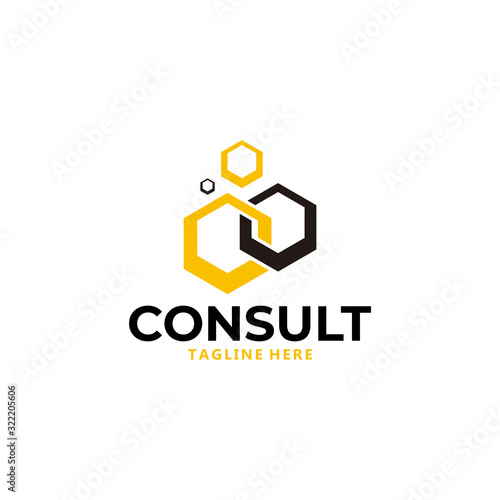 honey consulting logo icon vector isolated