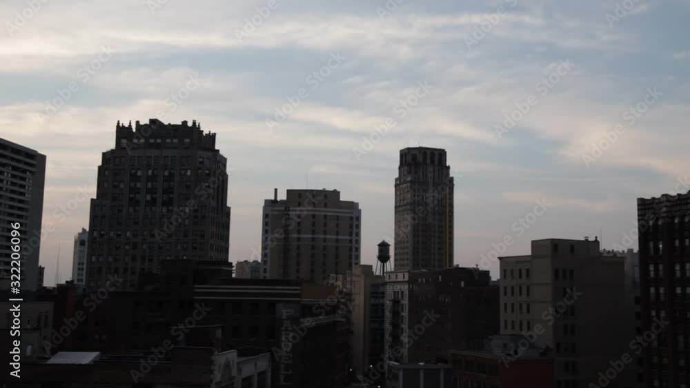 Urban historic Building downtown Detroit Urban historic Building downtown Detroit