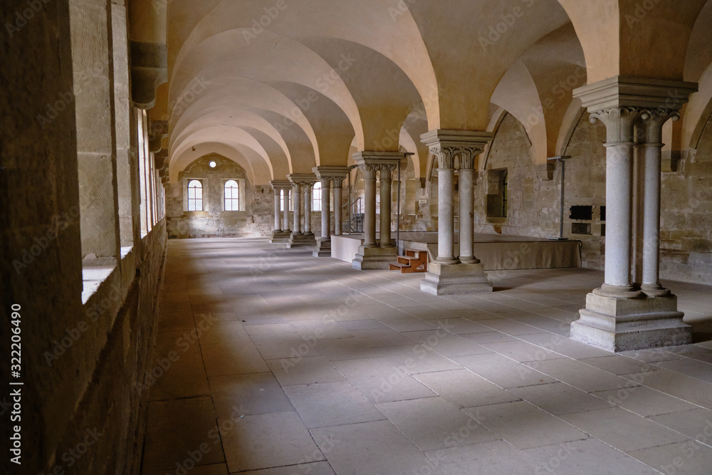 Dining room, refectio of the laypeople in Maulbronn Abbey