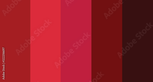 Red color palette vector illustration