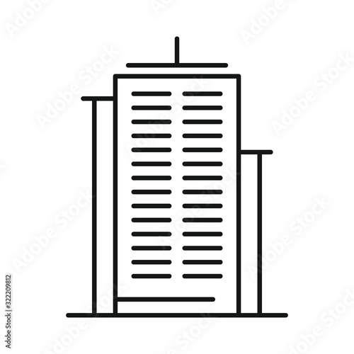 Line vector multi-storey building