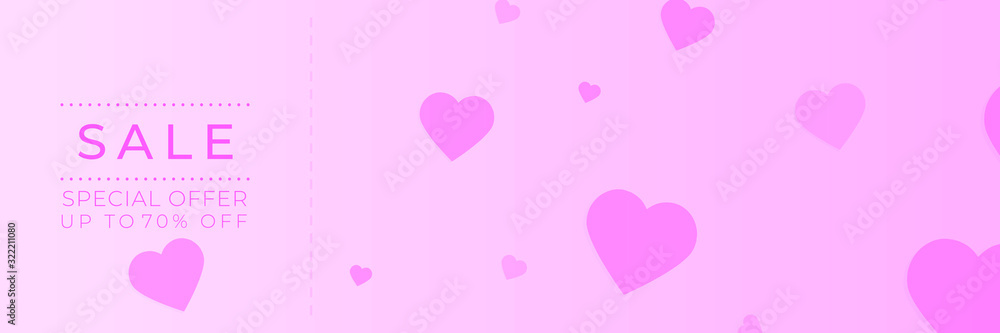 Valentine's day concept background. Vector illustration. Wallpaper, flyers, invitation, posters, brochure, banners.