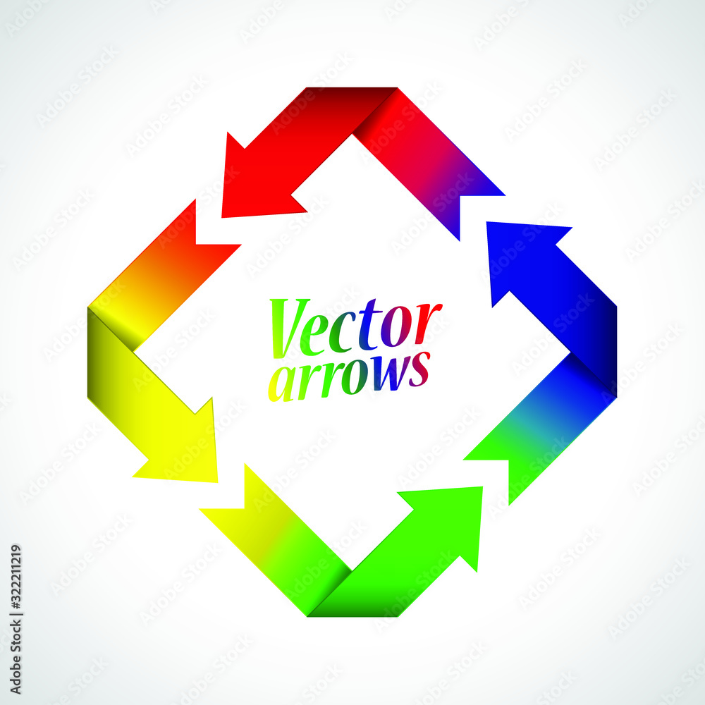 colorful arrows cycle colorful arrows cycle