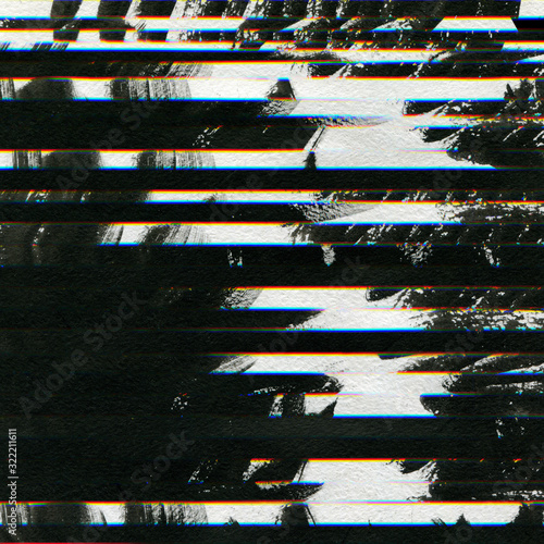 Abstract scanned digital pixel noise glitch background