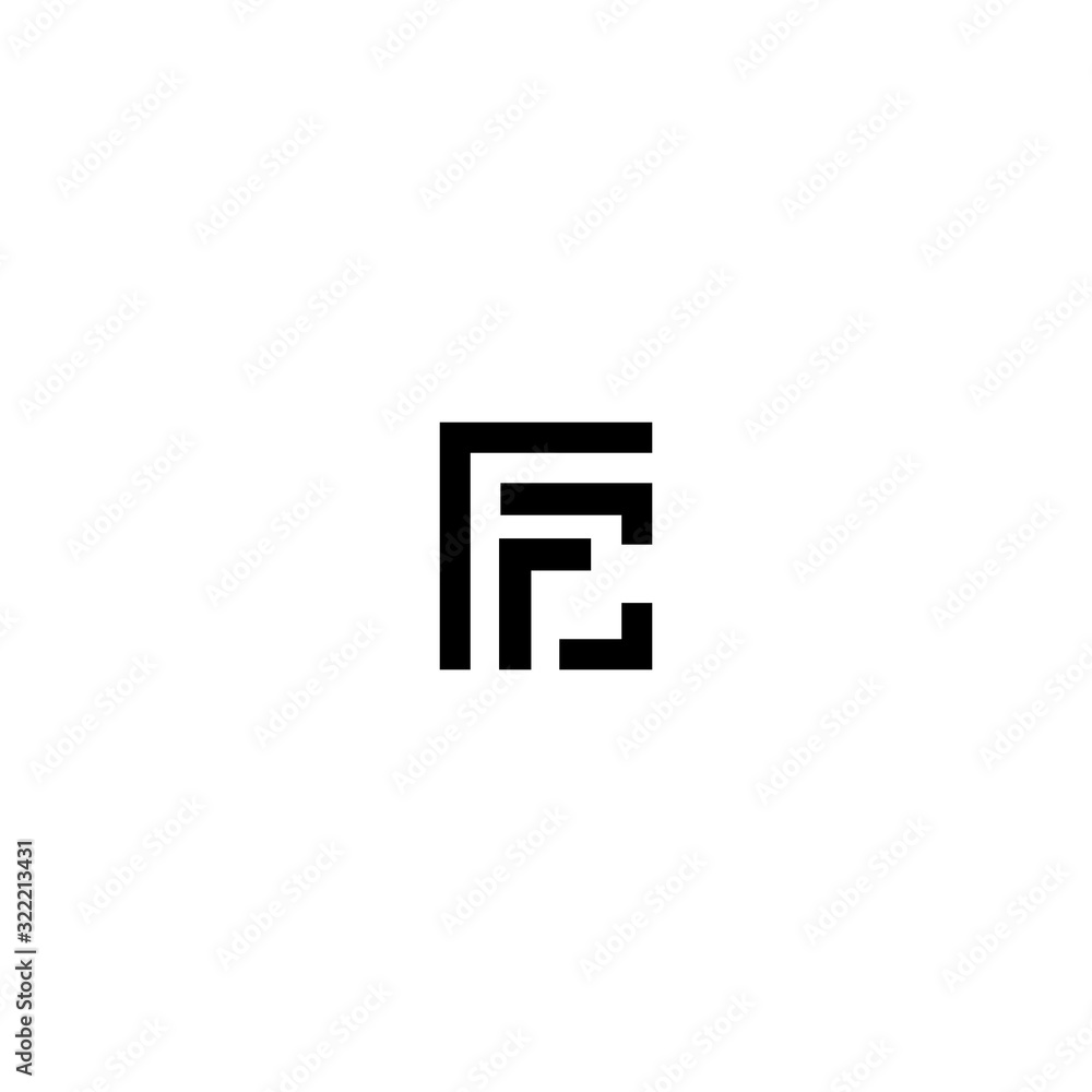 FC CF F C Letter Logo Design Template FC CF F C Letter Logo Design Template
