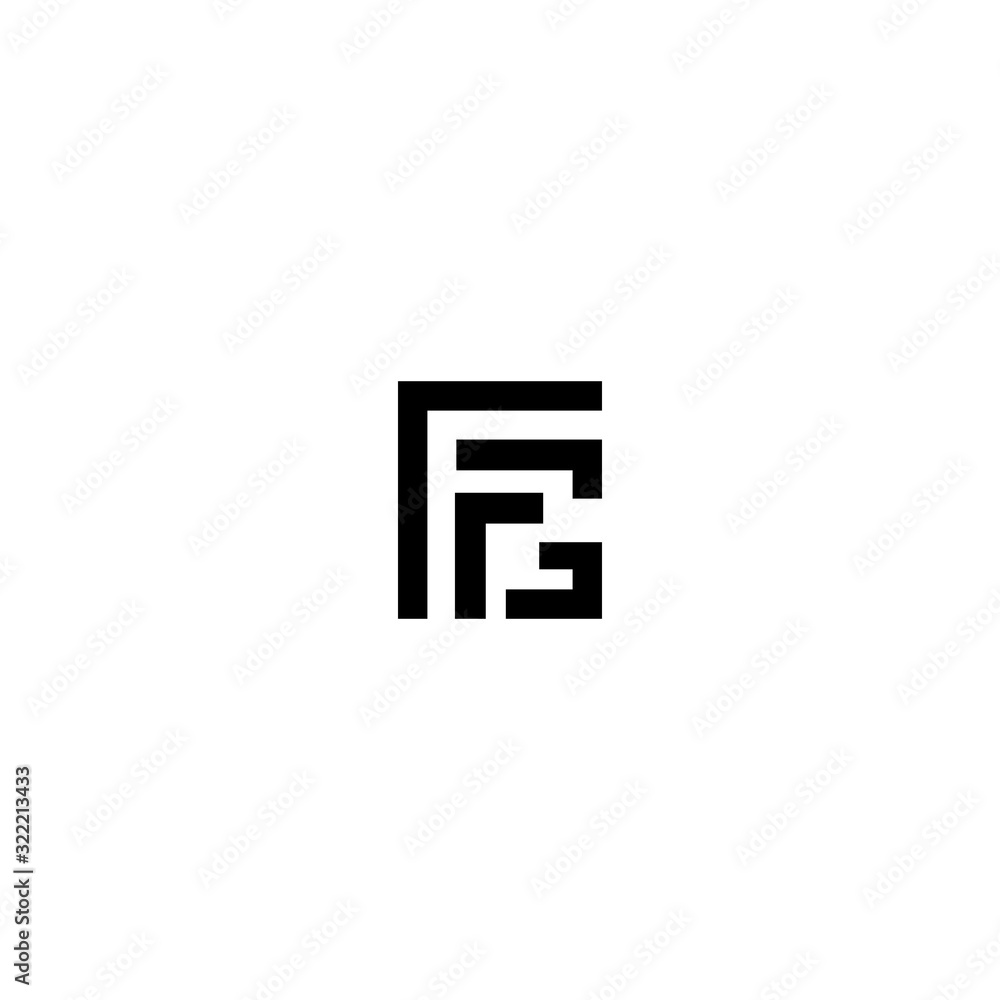 FG GF F G Letter Logo Design Template FG GF F G Letter Logo Design Template