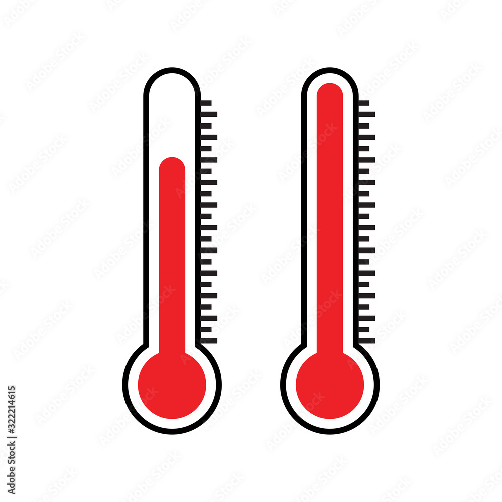 thermometer icon design vector logo template EPS10