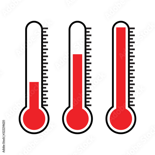 thermometer icon design vector logo template EPS10