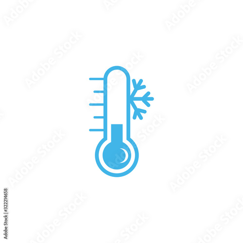 thermometer icon design vector logo template EPS10