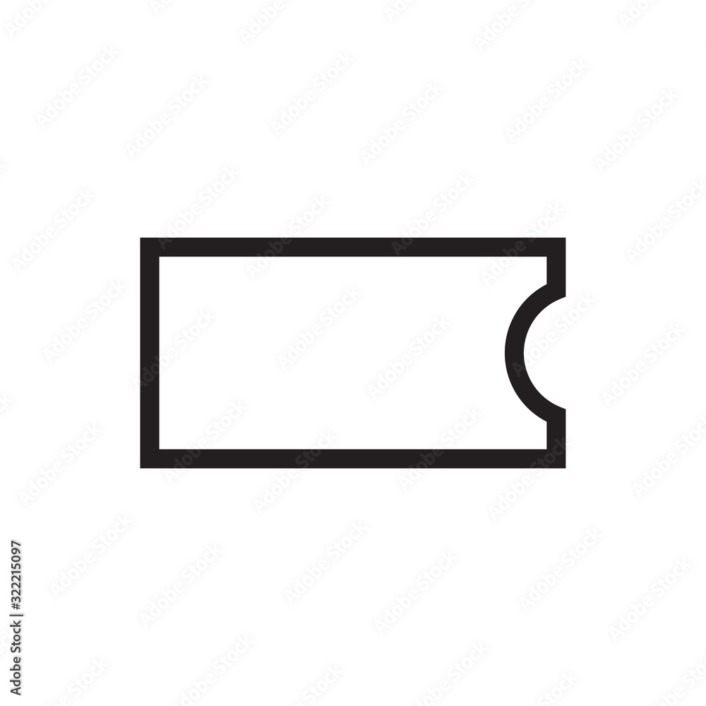 ticket icon design vector logo template EPS 10 ticket icon design vector logo template EPS 10