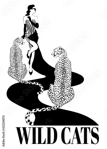 Canvas Print Wild cats