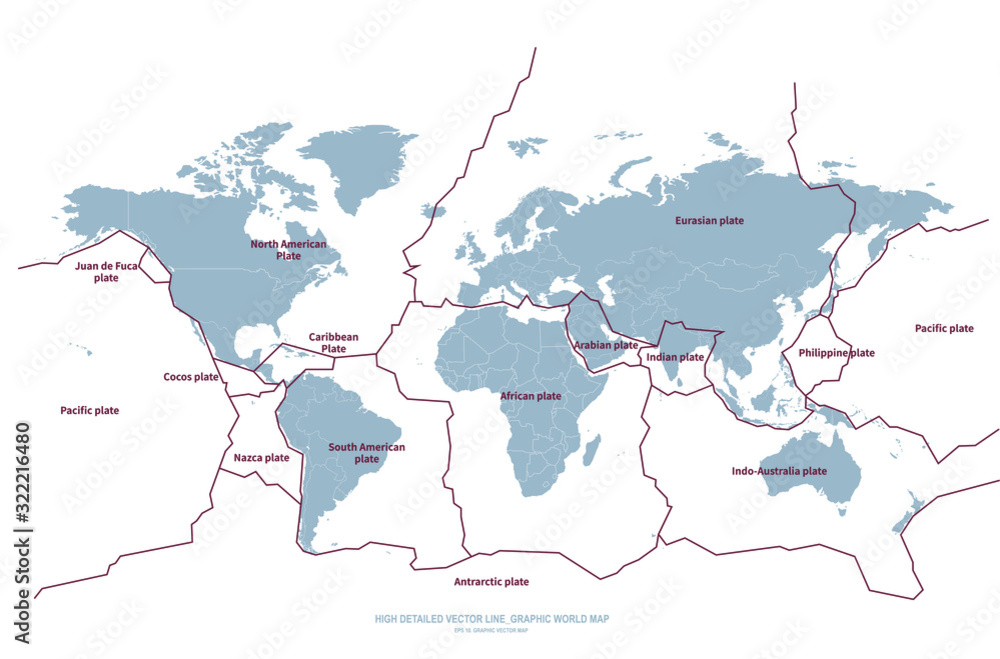 world map earthquake belt. earthquake continental infographic. world ...