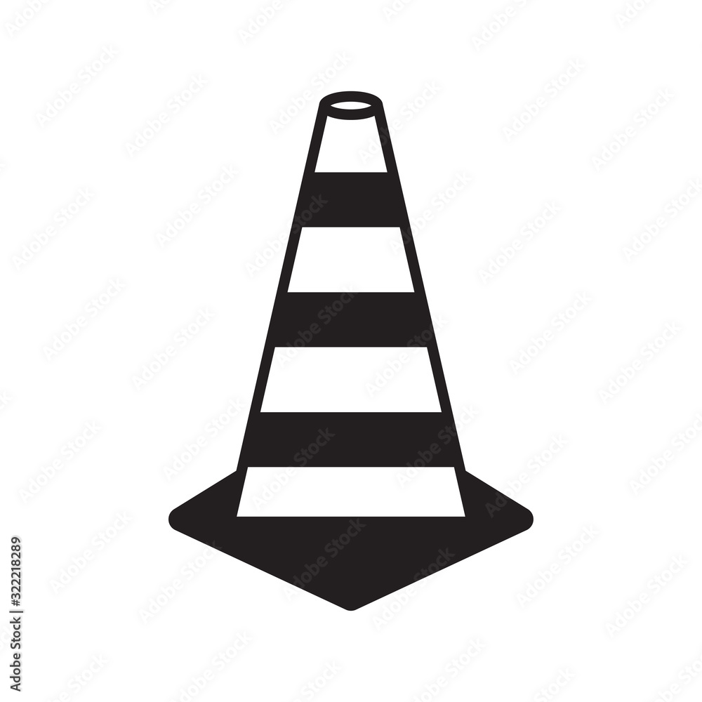 safety cone icon design vector logo template EPS 10 safety cone icon design vector logo template EPS 10