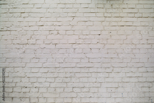 White brick wall  somewhere in the downtoun Kiev