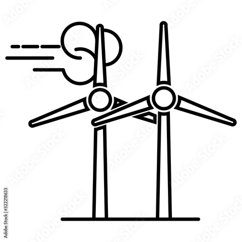 turbines icon design vector logo template EPS 10 © ndog717