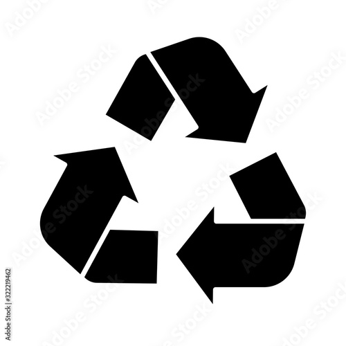arrows recycle symbol ecology icon