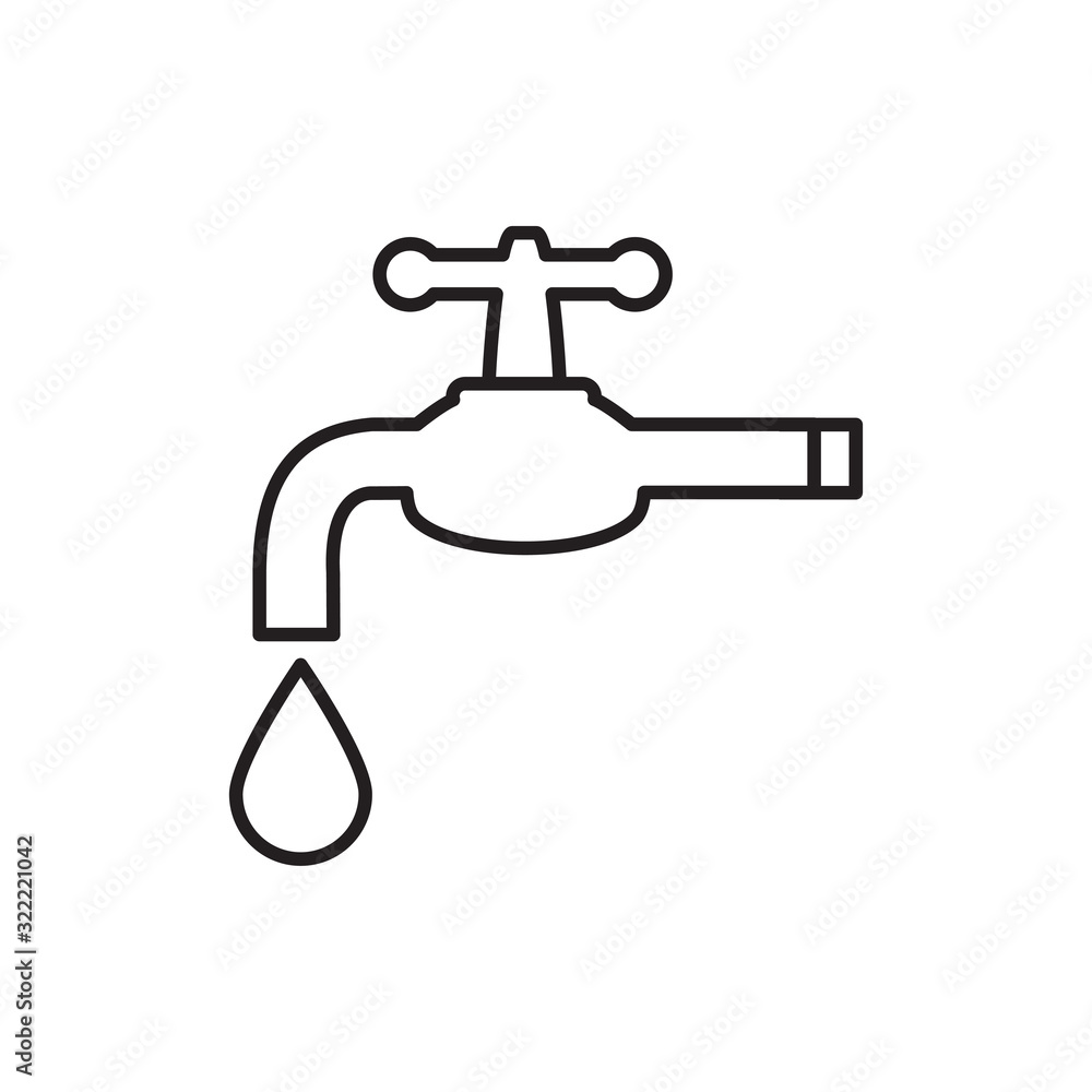 water faucet icon design vector logo template EPS 10 water faucet icon design vector logo template EPS 10