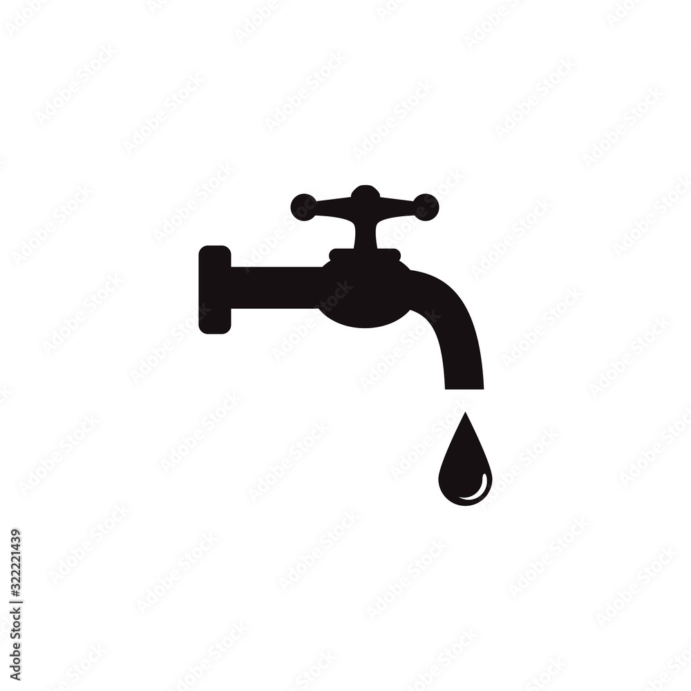 water faucet icon design vector logo template EPS 10 water faucet icon design vector logo template EPS 10