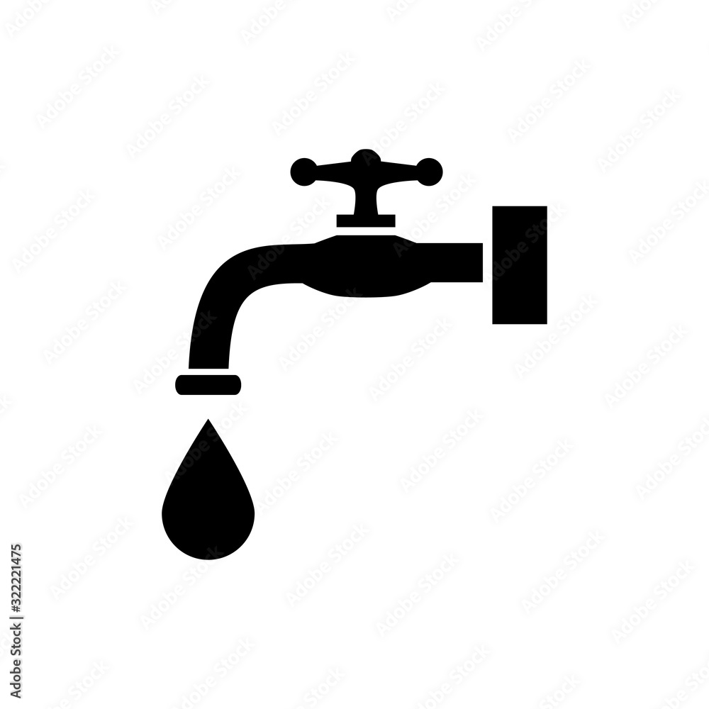 water faucet icon design vector logo template EPS 10 water faucet icon design vector logo template EPS 10