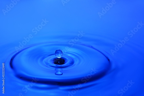 Splash of color water  closeup