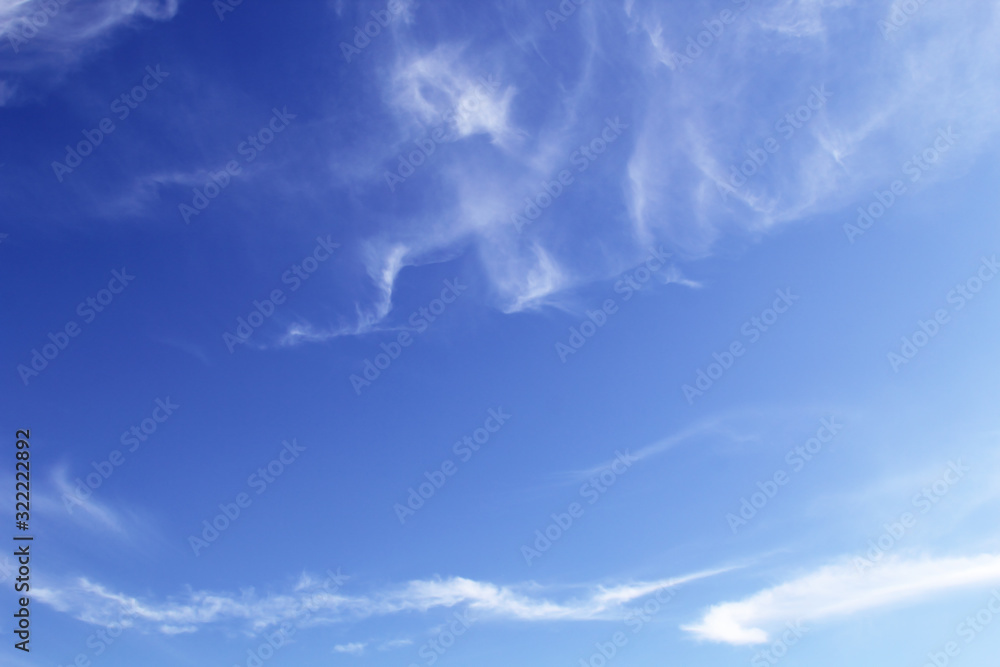Obraz premium Blue sky clouds background.