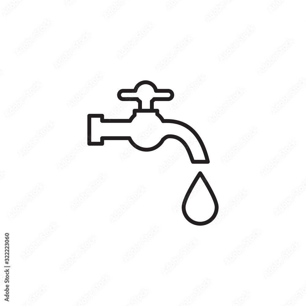 water faucet icon design vector logo template EPS 10 water faucet icon design vector logo template EPS 10