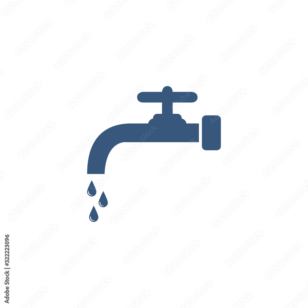water faucet icon design vector logo template EPS 10 water faucet icon design vector logo template EPS 10