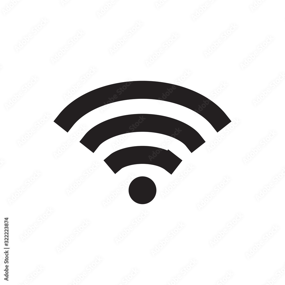 wi-fi signal icon design vector logo template EPS 10 wi-fi signal icon design vector logo template EPS 10