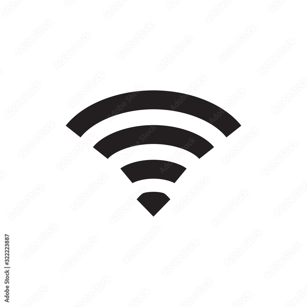 wi-fi signal icon design vector logo template EPS 10 wi-fi signal icon design vector logo template EPS 10