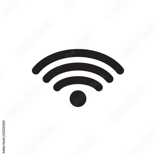 wi-fi signal icon design vector logo template EPS 10