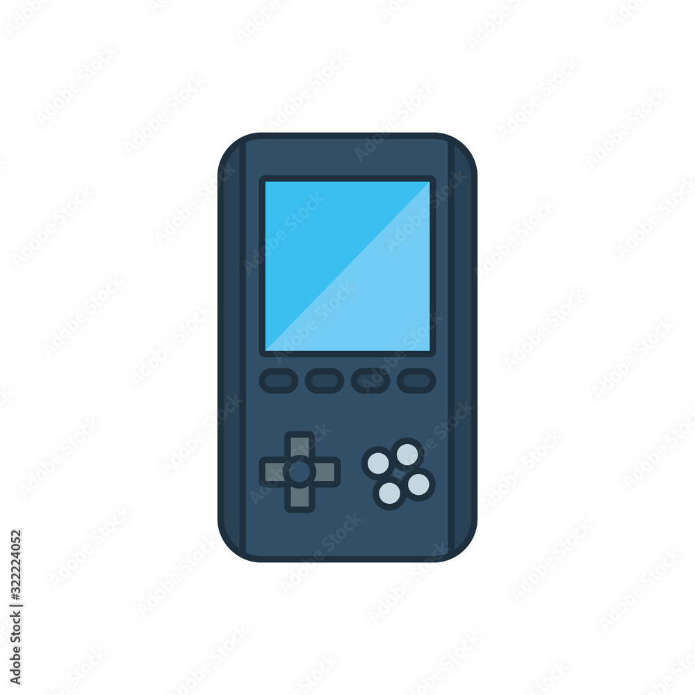 Isolated videogame control line and fill icon vector design Isolated videogame control line and fill icon vector design